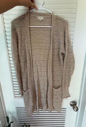 Pink Rose Cardigan Knit thumbnail 1