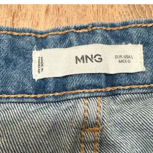 MNG Mango | Women's Blue Denim Front Slit High Waist Midi Skirt, Size‎ L thumbnail 3