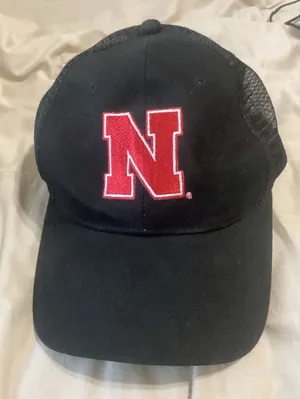Nebraska Huskers women’s Black Trucker Hat NWOT thumbnail 1