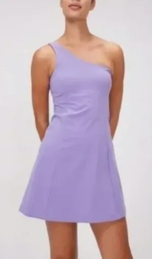 Outdoor Voices One Shoulder Dress Womens XS Lavender Purple Active Skort Dress thumbnail 1