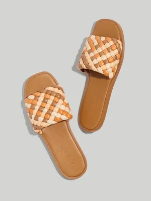 The Suzi Slide Sandal in Multi Woven Leather Size 9 thumbnail 2