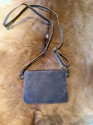 NEW Western Tooled Leather Crossbody Bag - Red & White thumbnail 4