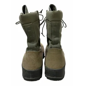 UFCW‎ Mondo Green Leather Suede Vibram Sole Military Combat Boots Men's Size 5 R thumbnail 4