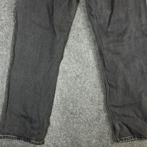 Abercrombie & Fitch 90s Straight Ultra High Rise Jeans Washed Black 33 16R thumbnail 11
