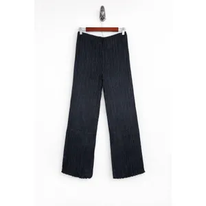 Bella Dahl Black Pleated Silky Finish Wide Leg Pants Women’s SZ M Elastic Waist thumbnail 7