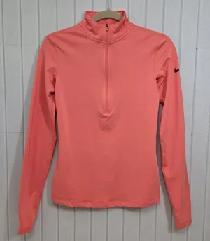 Nike Dry-Fit‎ 1/2 zip Coral Athletic pullover Size S thumbnail 1