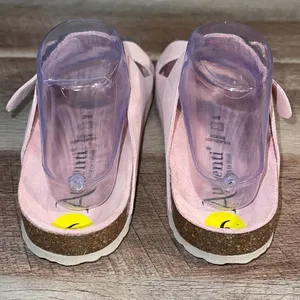 Autenti Womens Leather Sock Double Buckle Strappy Sandals Light Pink Size 6‎ thumbnail 3