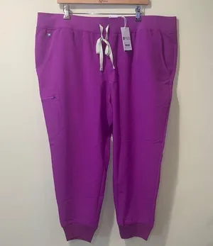 Womens New Figs Zamora Jogger Scrub Pants Purple Jolt Plus Size 6XLR thumbnail 1
