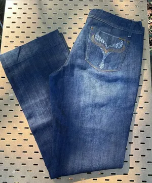 Zana Di Vintage Y2K Dark Wash Flare Jeans - Embroidered Pockets - Size 11 thumbnail 1