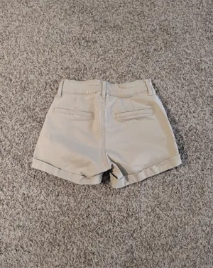 Aeropostale High Rise Midi Khaki Shorts - 000 thumbnail 5