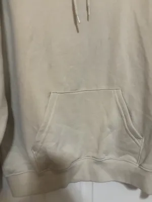 H&M Relaxed Fit Pullover Hoodie in Light Beige XS thumbnail 5