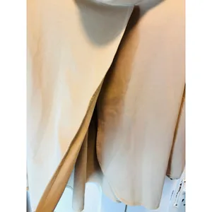 Nike Womens Medium Dri-FIT Crossover Cowl Neck Pullover Hoodie Sweatshirt Beige thumbnail 6