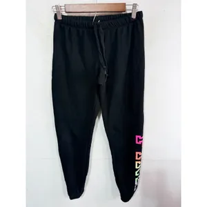 PINK Victoria's Secret Sweatpants Ombre Logo Leg Women's XS Black thumbnail 4