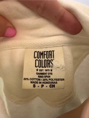 Comfort Colors White Quartet Zip Pullover Sweatshirt Small thumbnail 3