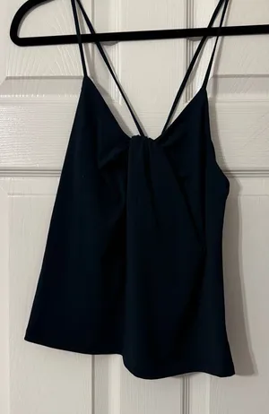 Banana Republic Navy Twist-Front Camisole thumbnail 1