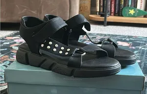 Dirty Laundry Black Studded Sandals thumbnail 1