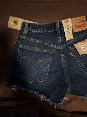 Levi's Women 501 shorts size (24) or size 2 high rise thumbnail 5
