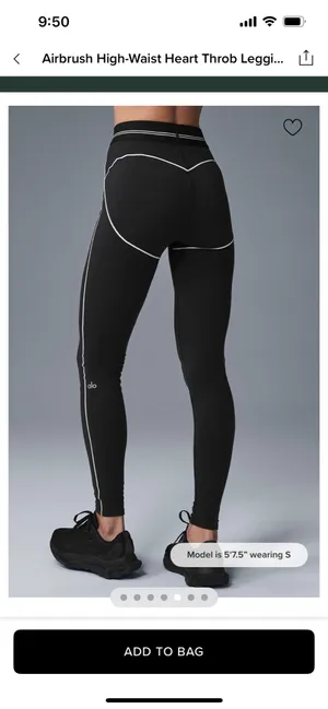 Alo Yoga Heart Throb Set Airbrush Bra & Leggings S thumbnail 3