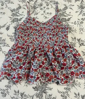 Red Floral Tank thumbnail 1
