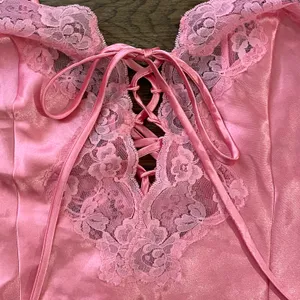 Vintage Frederick’s Of Hollywood Nightie Slip Chemise Rose Pink Lace Detail Sm thumbnail 10