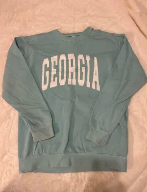 Comfort Colors Teal Georgia Sweatshirt thumbnail 1