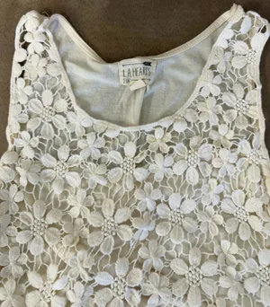 Pacsun LA Hearts White Crochet Tank thumbnail 2
