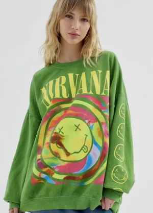 Urban Outfitters Sweatshirt Graphic Nirvana thumbnail 1