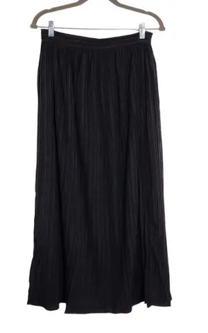 Lulus Black Plissé Maxi Skirt Size XS NWT thumbnail 1
