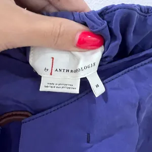 Anthropologie NWT Purple Tailored High Waist Pants XS Retro 70s Inspired thumbnail 3