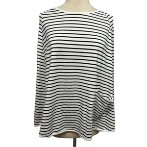 Kefee Kol Nursing Poncho Cover Up Black White Stripes‎ thumbnail 4