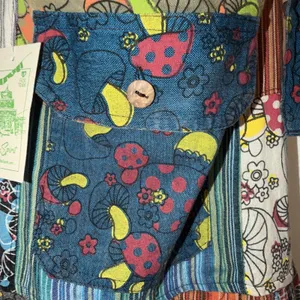 Paths‎ Of The Spirit Mushroom Patchwork Overalls nWT thumbnail 5