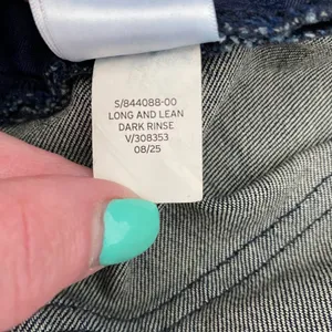 Gap Long & Lean Jeans Womens 27 4R Dark Rinse Low Rise Flare Bootcut 844088 thumbnail 7