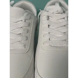 SHEIN Women's White Fly Leather Sports Trainers Breathable Size‎ 38 (5.5) New thumbnail 2