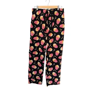 Old Navy Popcorn Print Pajama Pants Women's Medium Black Lounge Sleep Pants thumbnail 5
