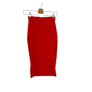 Meshki Cutout Back Gold M Hardware Bodycon Pencil Midi Skirt Red Size XS thumbnail 3