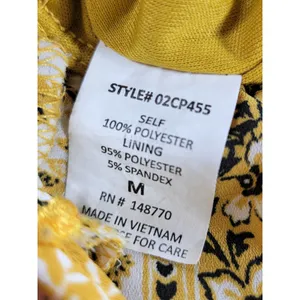Sienna Sky Womens Jumpsuit Size M Mustard Floral Print Halter Back Keyhole Boho thumbnail 11