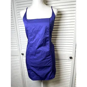 Free People Marissa Square Neck Mini Dress Size Small NWOT Purple Retails $200 thumbnail 5