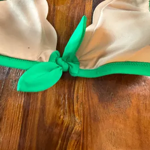 J.Crew Womens Kelly Green Scalloped V-Neck Front Tie Bikini Set XS thumbnail 10