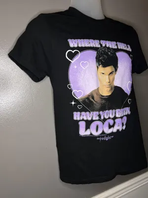 Twilight Saga Loca American Classics Shirt Womens Medium Black Graphic Tee Top thumbnail 3