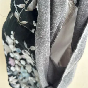 TINY by Anthropologie Floral Knit Mixed Media Blouse Top Boho Size Small thumbnail 9