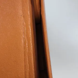 Vintage Womens Genuine Alligator Skin Leather Clutch Purse Cognac Brown Handmade thumbnail 8