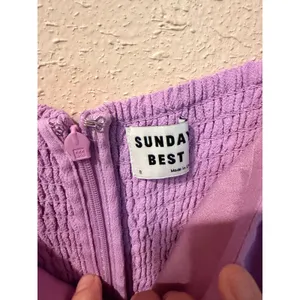Sunday Best Mini‎ Dress Women Small Purple Sinclaire Bustier Slit Summer Crepe thumbnail 6