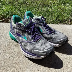 Brooks Women's Ghost 7 Athletic Shoes Gray/ Turquoise 1201611B953 thumbnail 3
