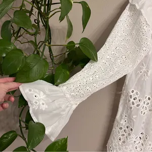 JOHNNY WAS Lilith Off Shoulder Eyelet‎ Blouse thumbnail 5
