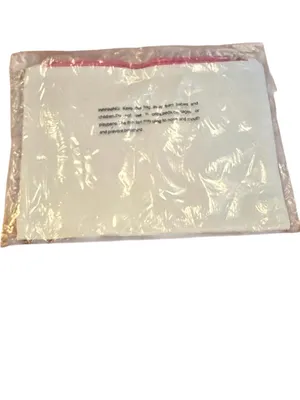 Vacay Mode White Canvas Pouch with Pink Lettering thumbnail 3
