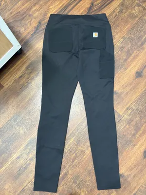 Carhartt Legging Women Small 4 6 Force Midweight Utility Black Work thumbnail 3
