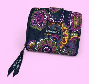 Bella Taylor Colorful Quilted Floral Bohemian Small Wallet thumbnail 1