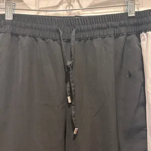 Mossimo Womens Black White‎ Stripe Jogger Pants Elastic Waist Drawstring Large thumbnail 4