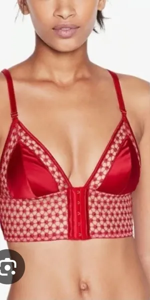 Victoria's Secret Scarlet Mesh Bralette thumbnail 1