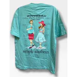 Simply Southern Southern Date Attire Must Haves Mint Graphic T-Shirt M NWT thumbnail 3